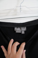 NEW Anthropologie Plus Black Satin Slip Skirt | 1X