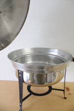 Vintage Mid Century Stainless Steel Chafing Pot