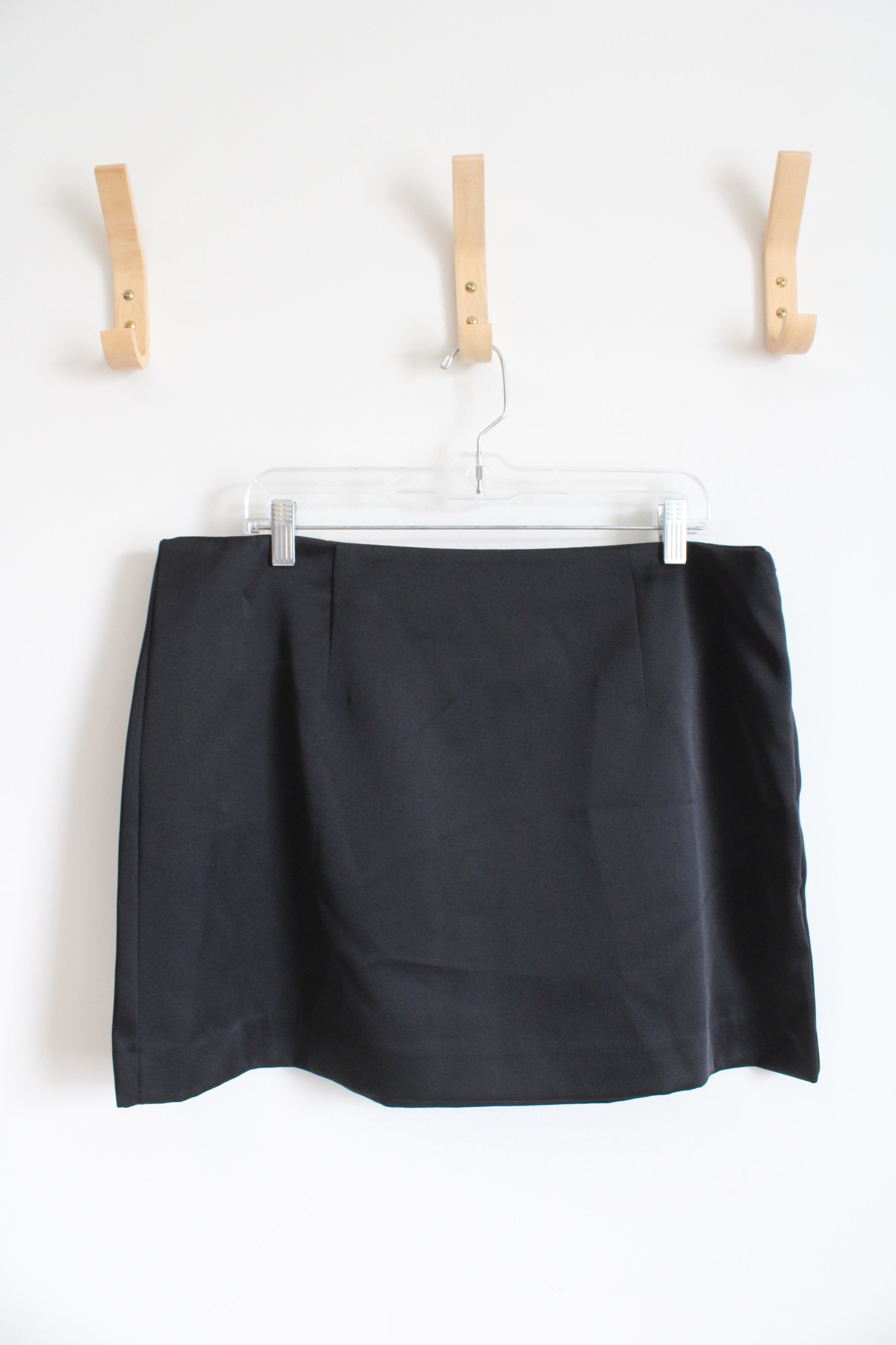 NEW A New Day Black Satin Mini Skirt | 16