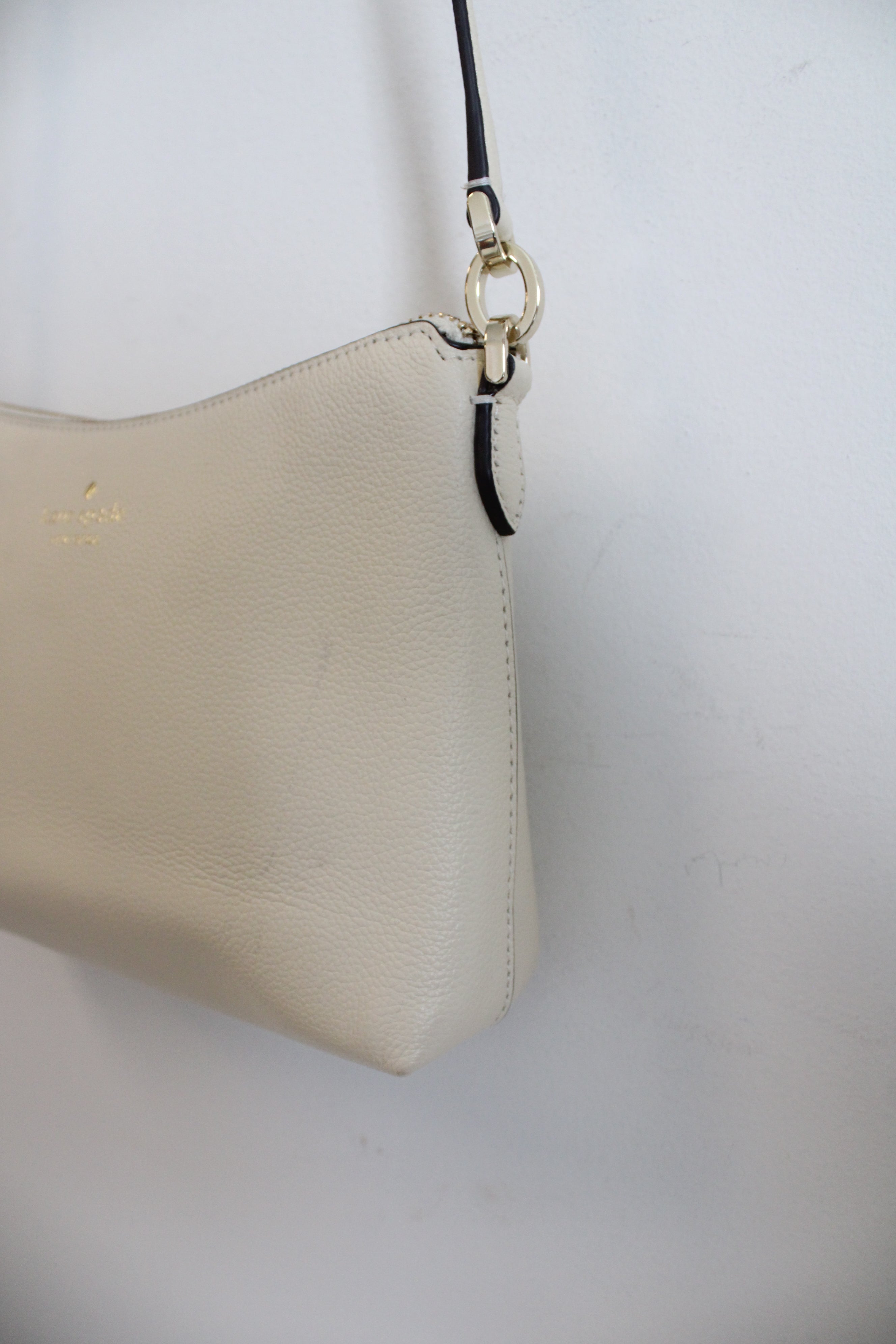 Kate Spade Bailey Pebble Leather Cream Crossbody Bag