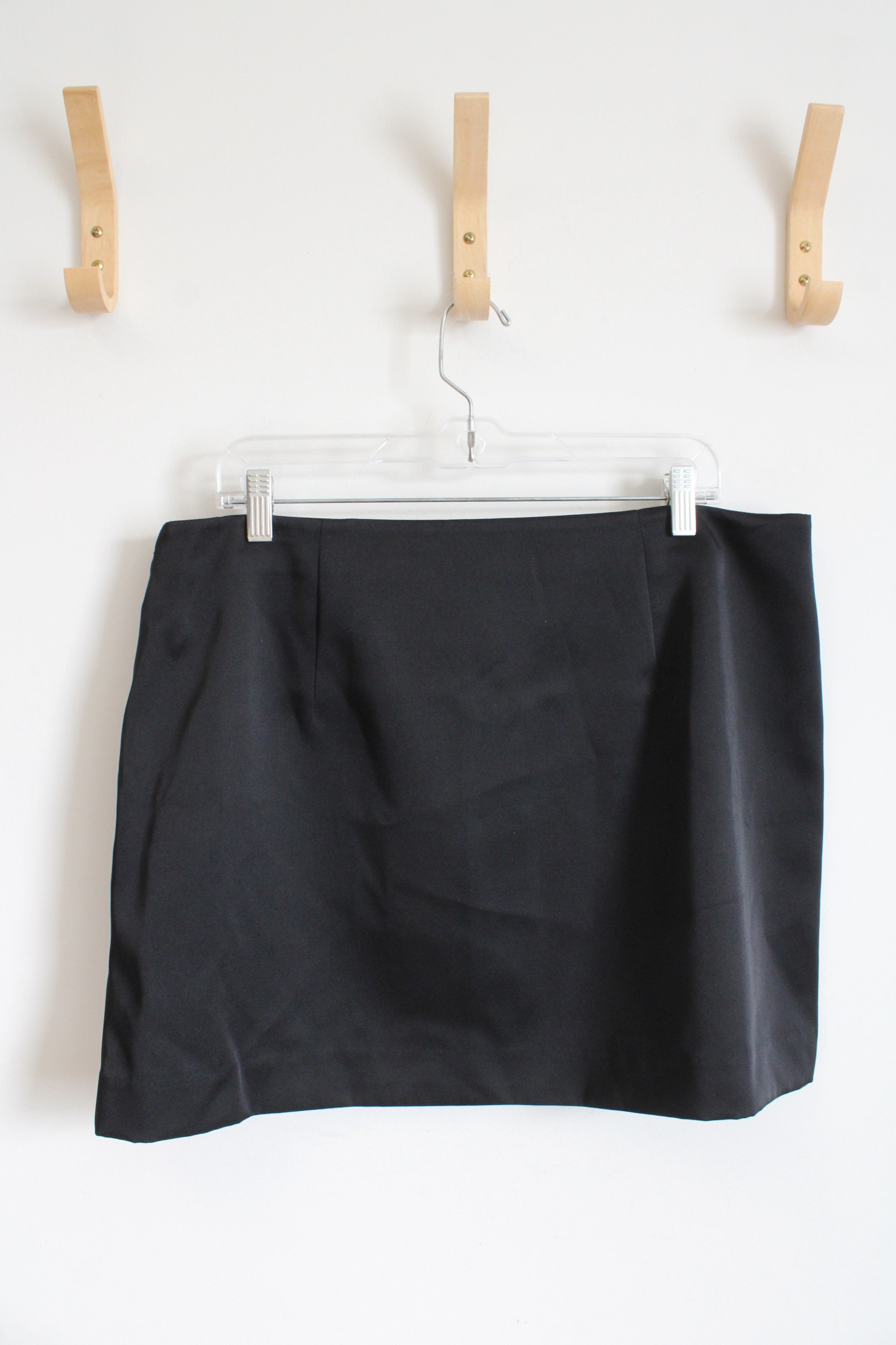 NEW A New Day Black Satin Mini Skirt | 16