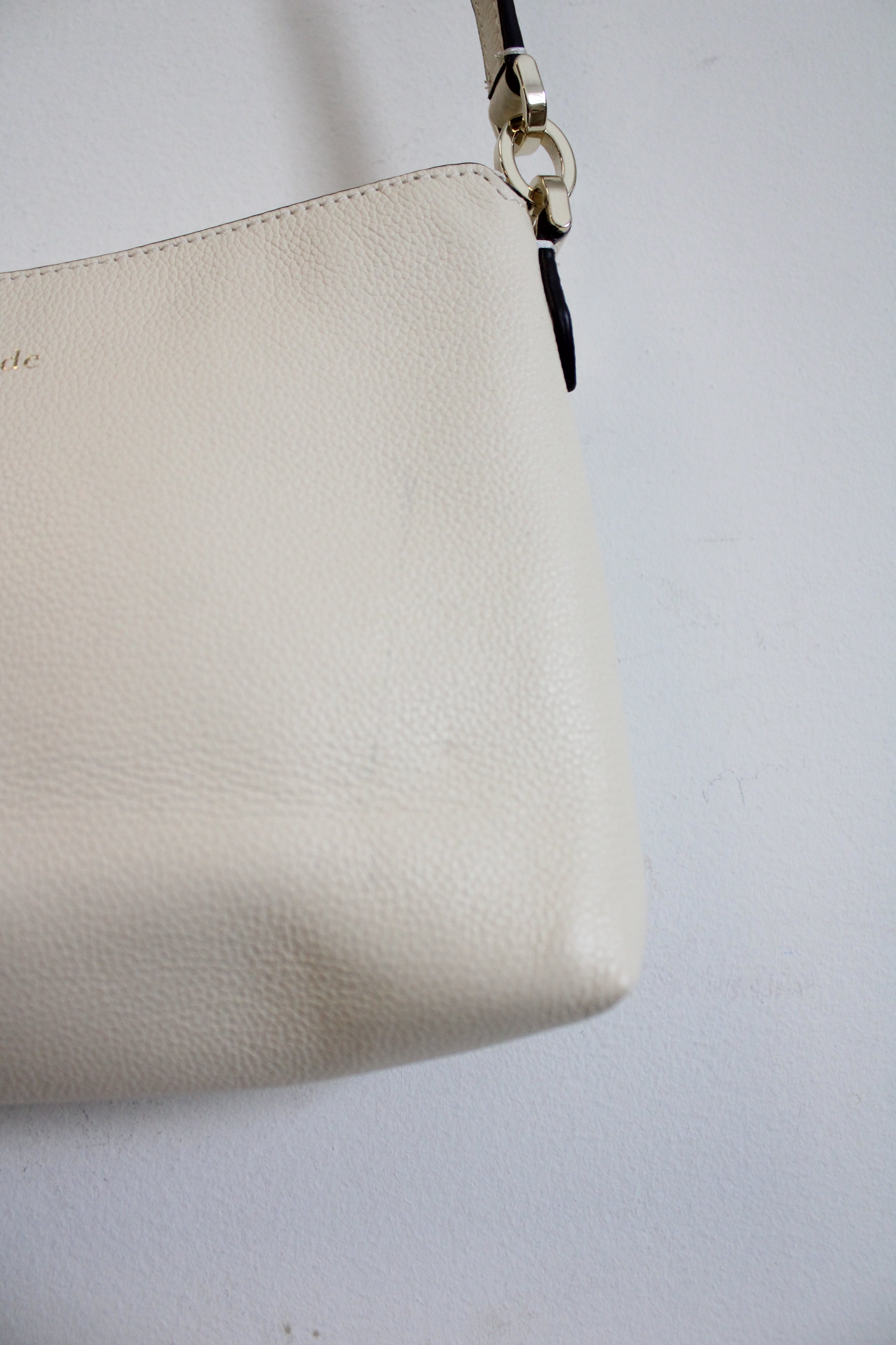 Kate Spade Bailey Pebble Leather Cream Crossbody Bag