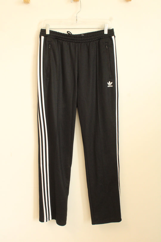 Adidas Black & White Straight Leg Athletic Pants | M
