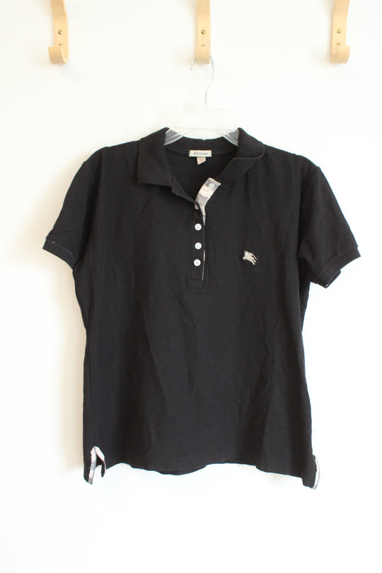 Burberry Classic Fit Black Polo Shirt | XL