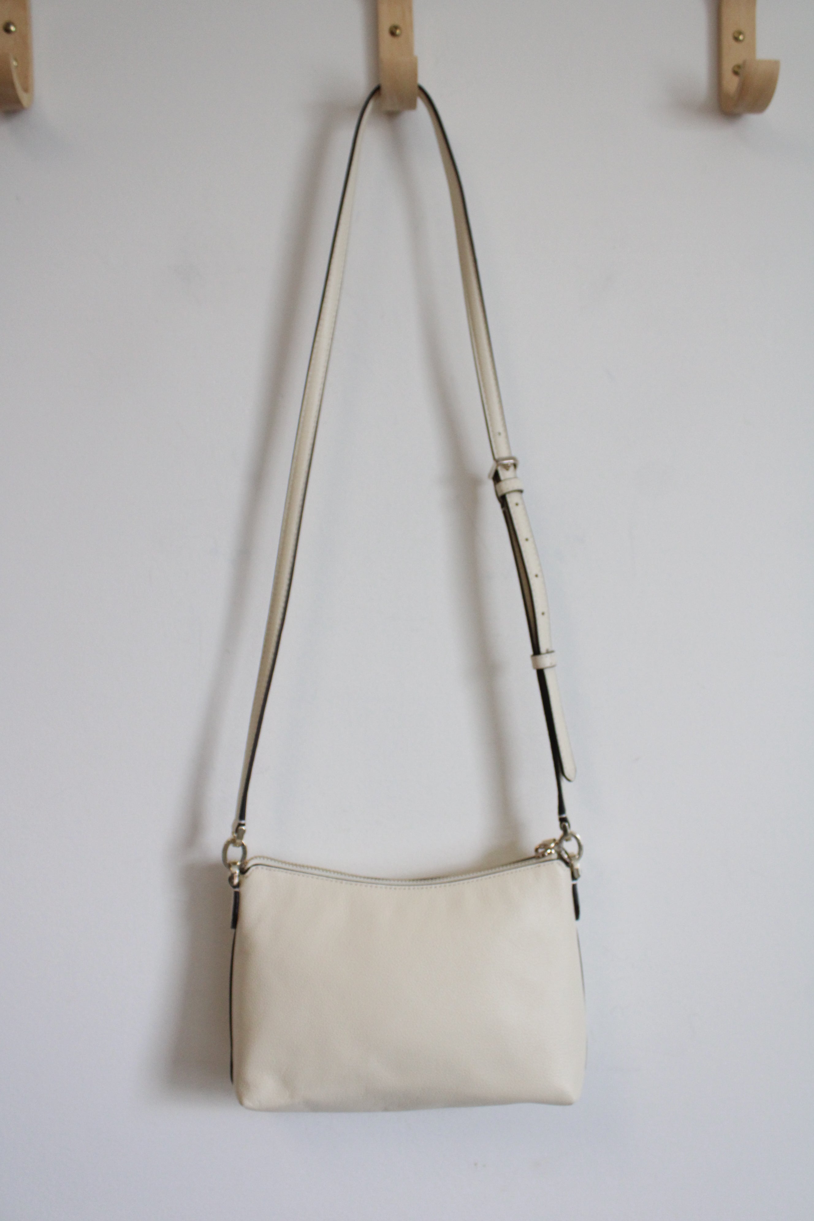 Kate Spade Bailey Pebble Leather Cream Crossbody Bag