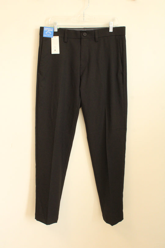 NEW Haggar Black Cool Dry Dress Pants | 34
