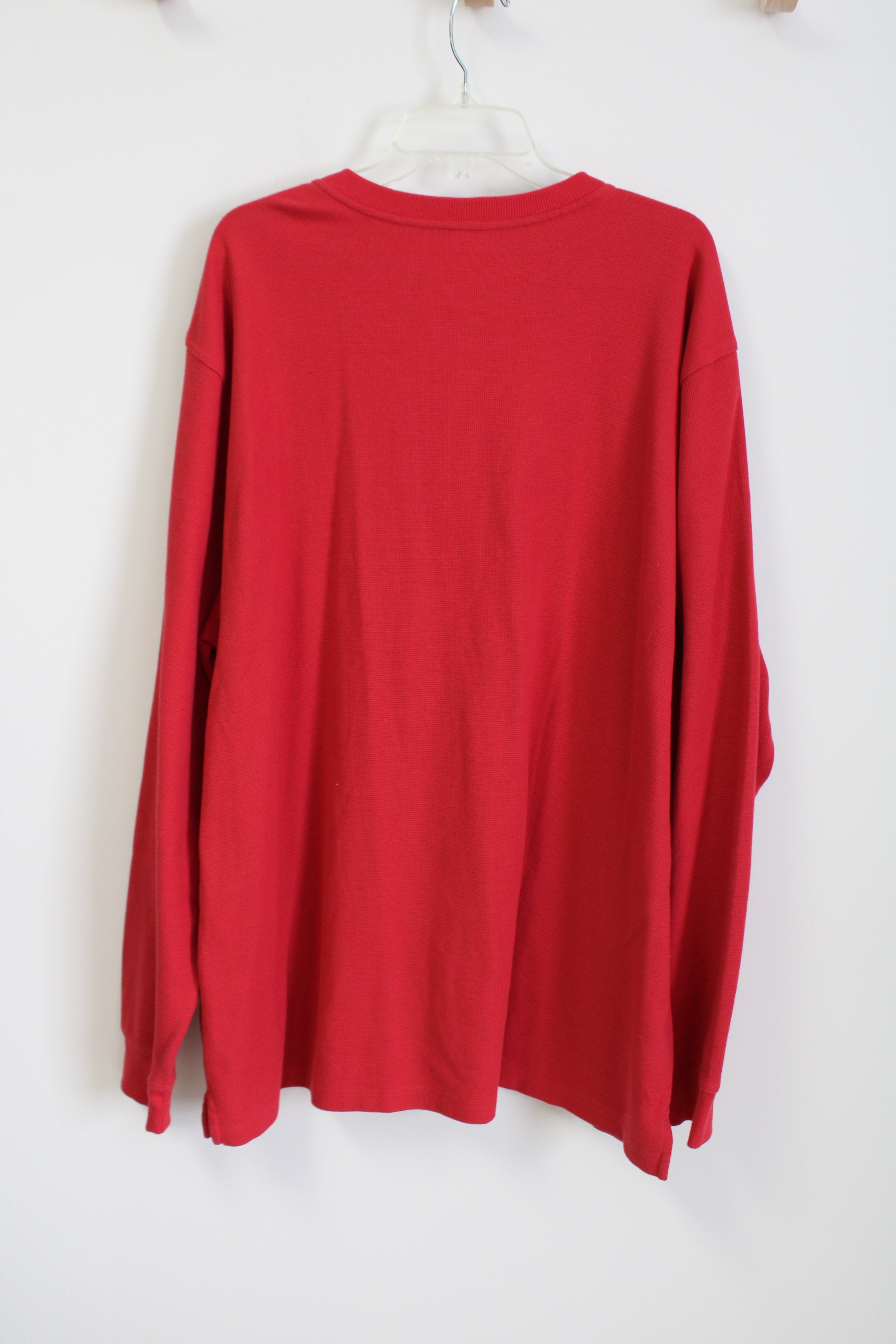 NEW L.L. Bean Traditional Red Henley Shirt | XXL Tall