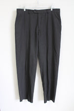 Haggar Gray Pinstriped Work Pants | 36X32