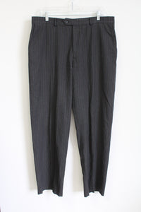 Haggar Gray Pinstriped Work Pants | 36X32