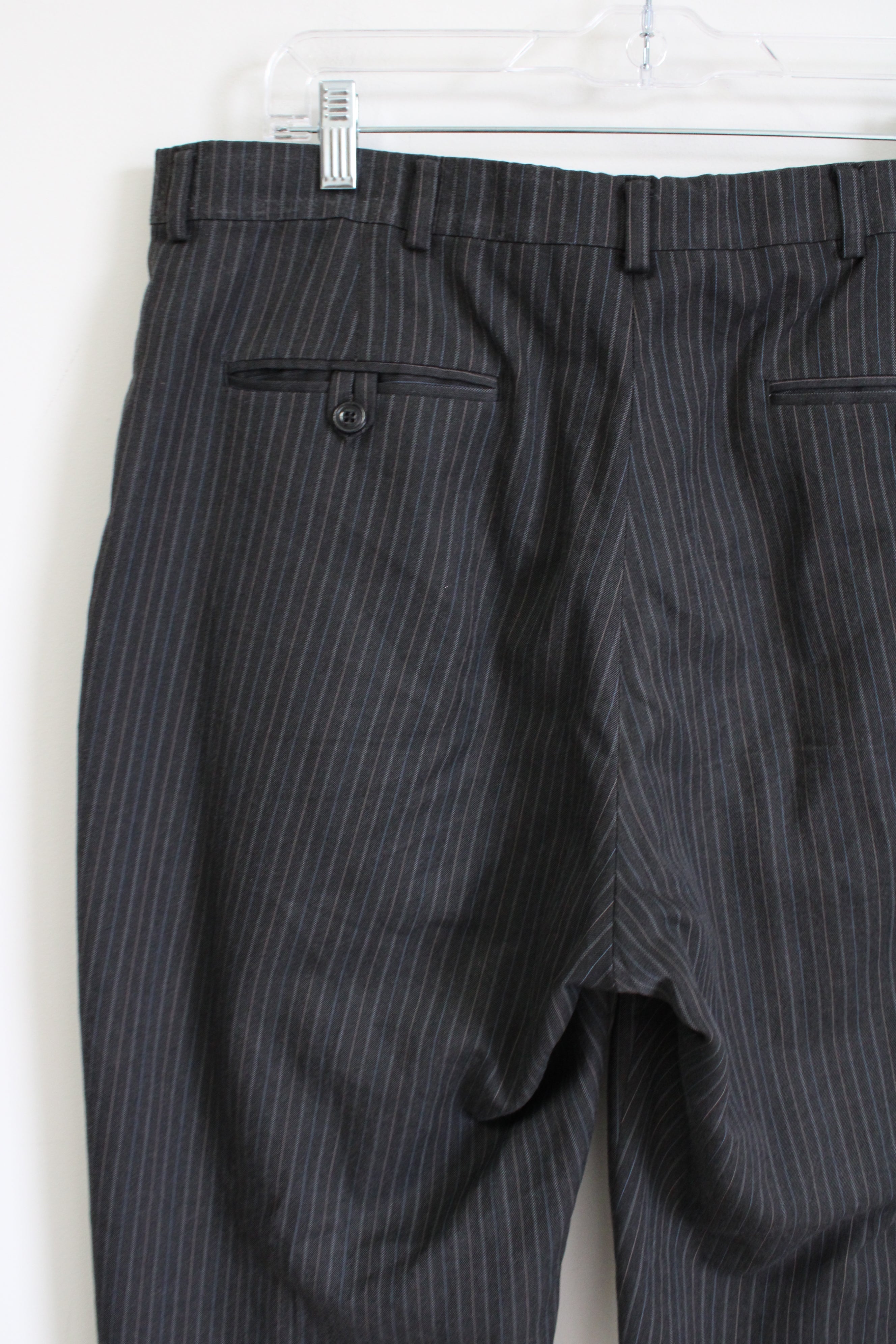 Haggar Gray Pinstriped Work Pants | 36X32