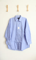 NEW Blue Long Sleeved Button Down Classic Shirt | XL