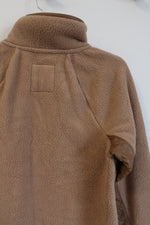 Abercrombie & Fitch Brown Teddy Sherpa Pullover Sweatshirt | S