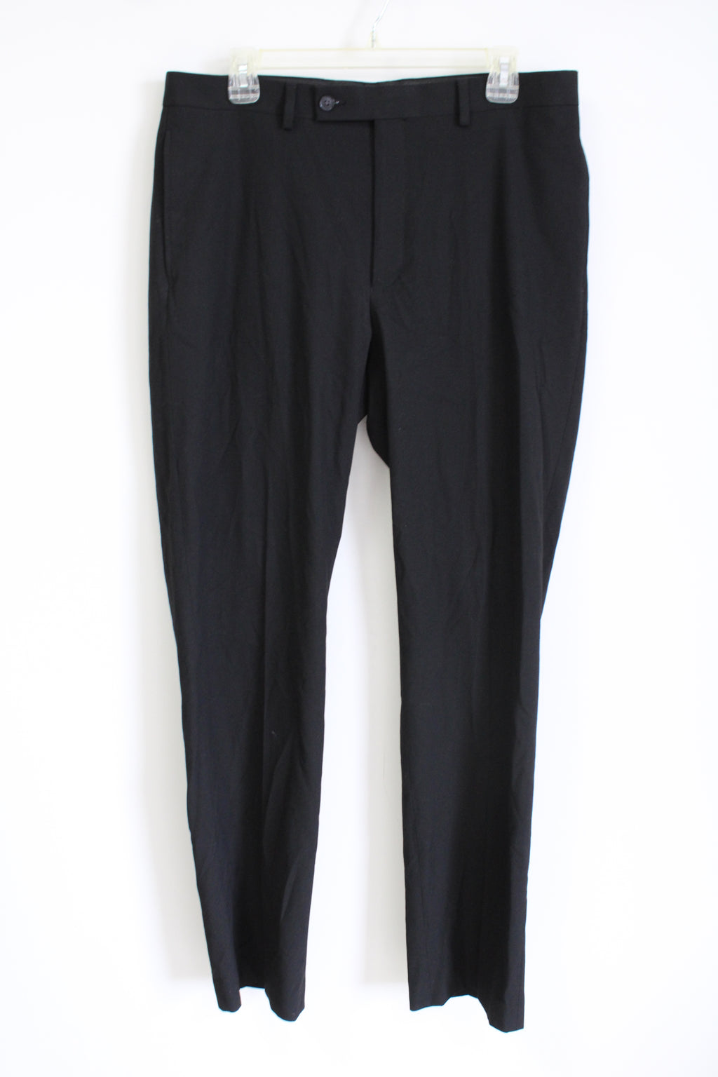 Van Heusen Slim Fit Flex Black Pant | 34X32