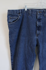 Lands' End Traditional Fit Tapered Leg Jeans | 34