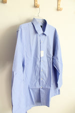 NEW Blue Long Sleeved Button Down Classic Shirt | XL