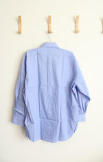NEW Blue Long Sleeved Button Down Classic Shirt | XL