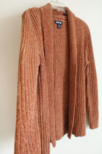 Lands' End Super Soft Rust Open Front Long Sleeve Cardigan | M