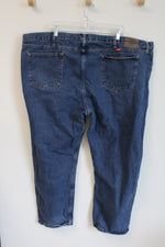 Lands' End Traditional Fit Tapered Leg Jeans | 34