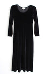 Ronni Nicole Vintage Black Velvet Maxi Dress | 4