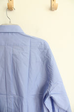 NEW Blue Long Sleeved Button Down Classic Shirt | XL