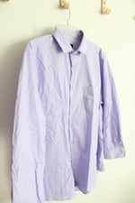 Basic Elements Purple Long Sleeved Button Down Shirt | XL