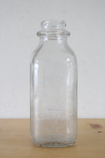Graybills Dairy Clear Glass Pint Milk Jug