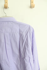 Basic Elements Purple Long Sleeved Button Down Shirt | XL