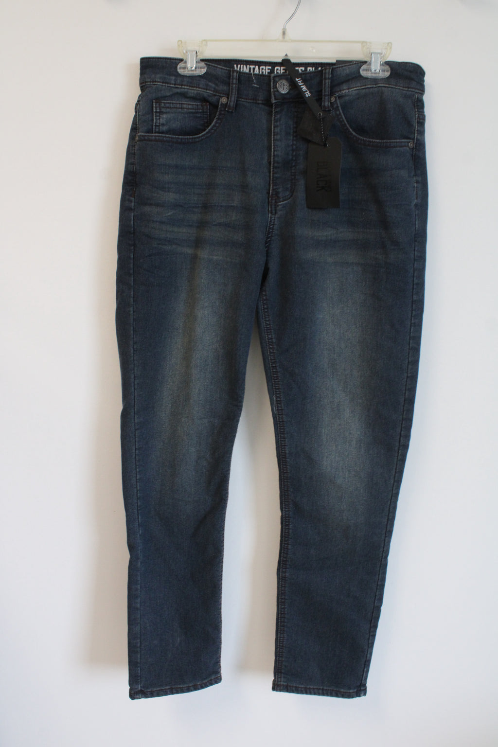 NEW Vintage Genes Black Slim Fit Jeans | 32X30