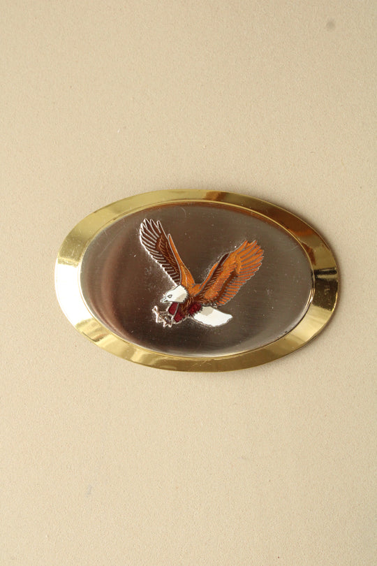 Bald Eagle Gold Belt Buckle