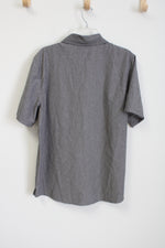 Avalanche Gray Lightweight Button Down Shirt | L