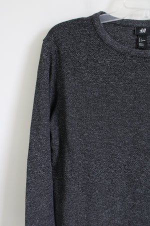 H&M Gray Knit Long Sleeved Shirt | L