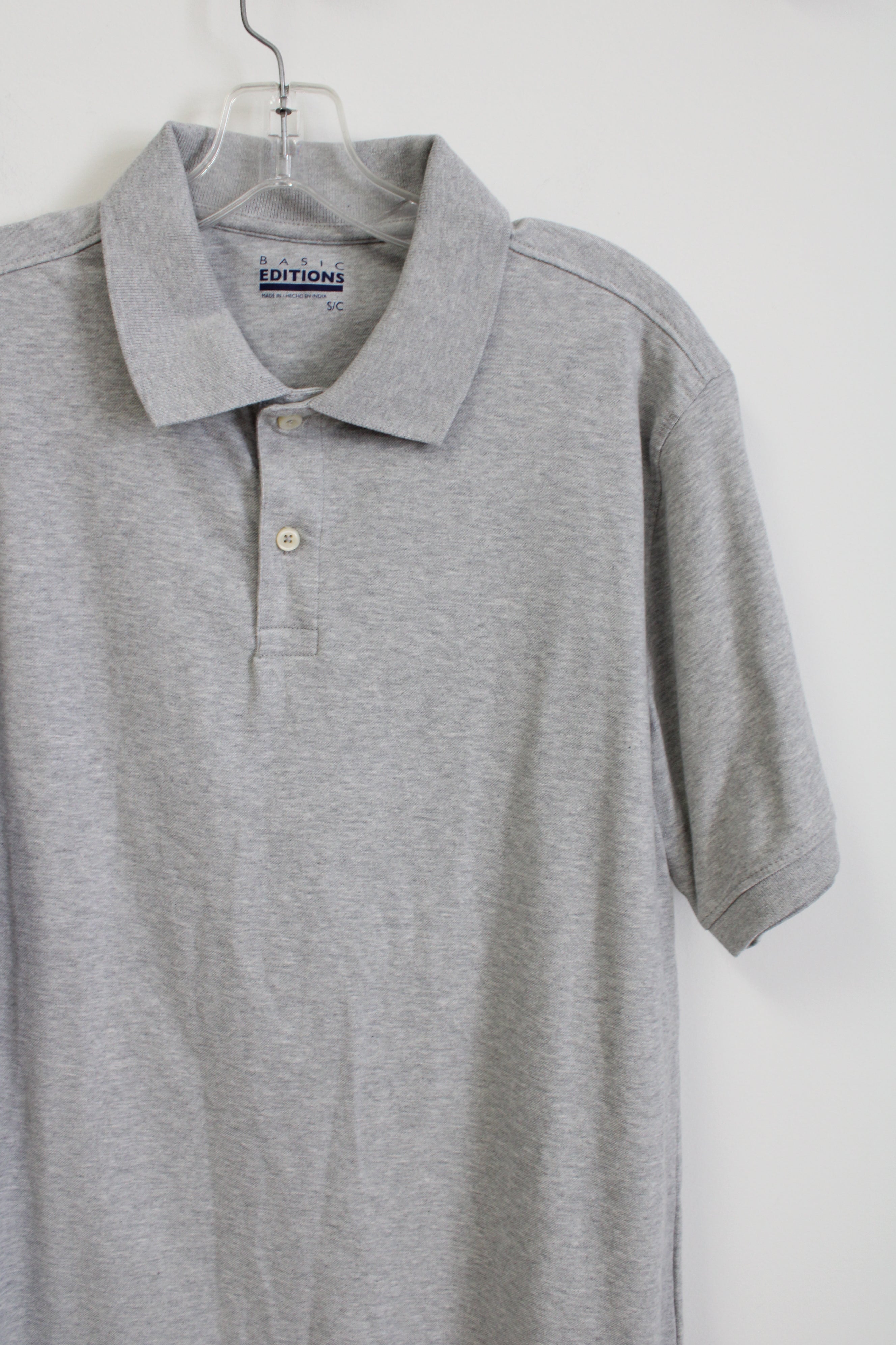 Basic Editions Gray Polo Shirt | S