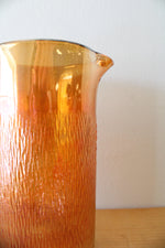 Jeannette Glass Marigold Tree Bark Carnival Glass Pitcher