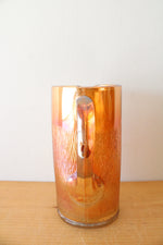 Jeannette Glass Marigold Tree Bark Carnival Glass Pitcher