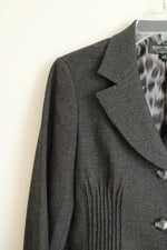 John Meyer Collection Textured Charcoal Gray Blazer | 10