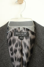 John Meyer Collection Textured Charcoal Gray Blazer | 10