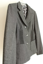 John Meyer Collection Textured Charcoal Gray Blazer | 10