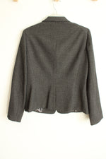 John Meyer Collection Textured Charcoal Gray Blazer | 10