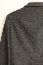 John Meyer Collection Textured Charcoal Gray Blazer | 10