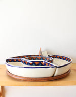 Antigua Handmade Ceramic Chip & Dip Platter