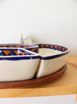Antigua Handmade Ceramic Chip & Dip Platter