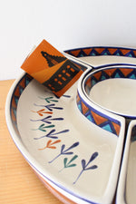Antigua Handmade Ceramic Chip & Dip Platter