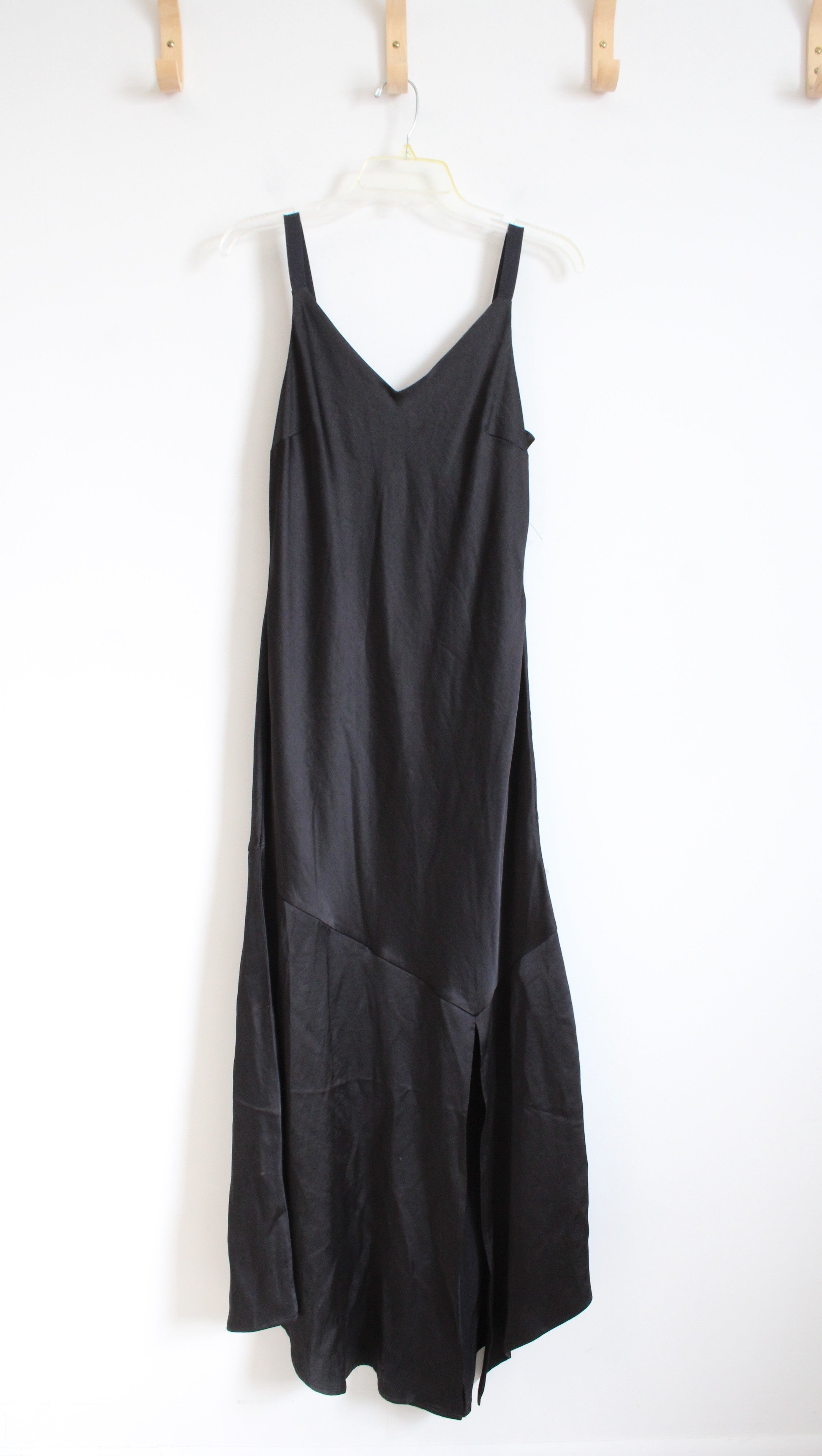 Express Black Satin Maxi Dress | M