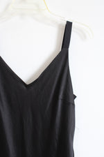 Express Black Satin Maxi Dress | M