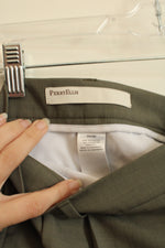 Perry Ellis Olive Green Pleated Dress Pants | 34