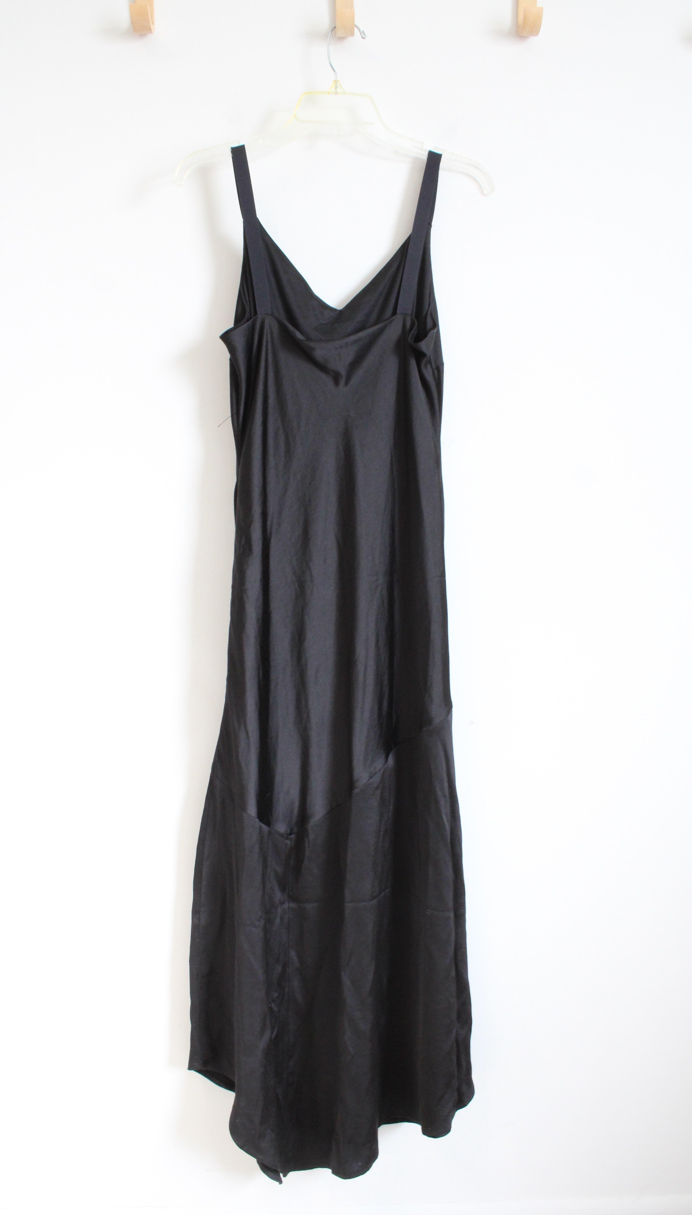 Express Black Satin Maxi Dress | M