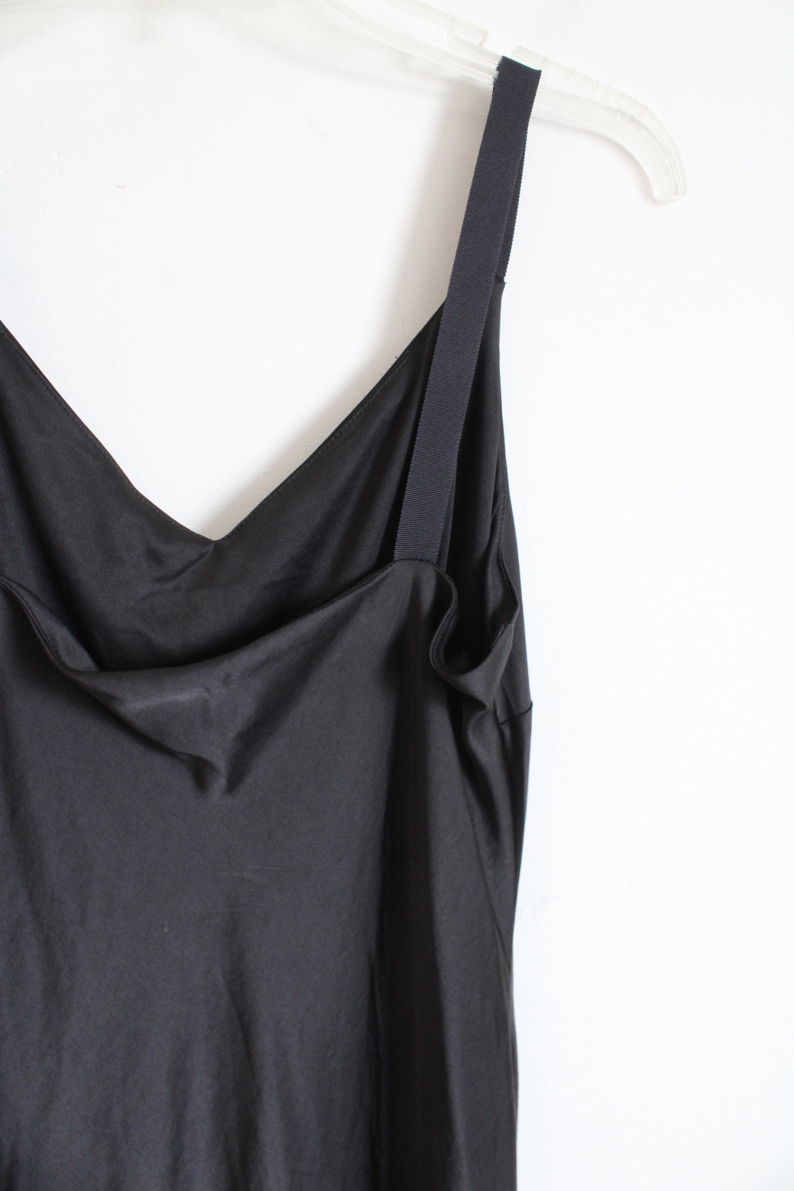 Express Black Satin Maxi Dress | M
