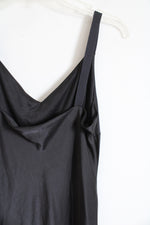 Express Black Satin Maxi Dress | M