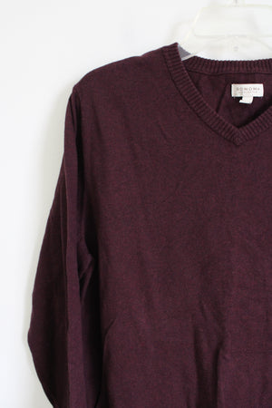 Sonoma Burgundy Knit Sweater | M
