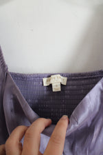 Thirty/Thirty Purple Metallic Baby Doll Dress | S